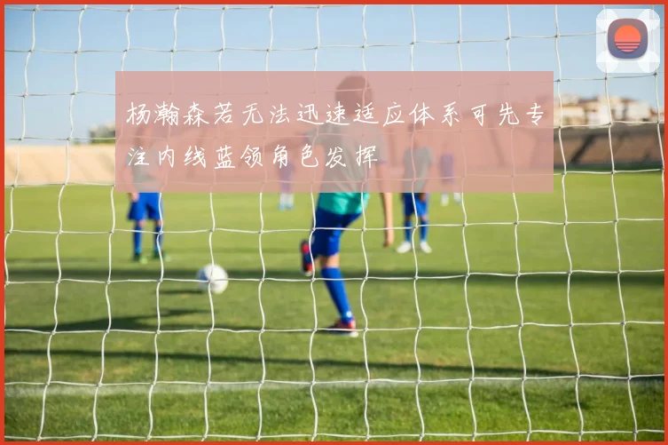 杨瀚森若无法迅速适应体系可先专注内线蓝领角色发挥
